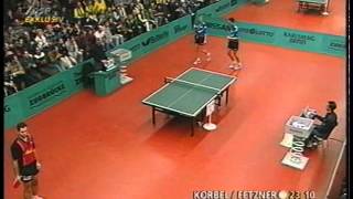 Tischtennis Bundesliga: Steffen Fetzner Petr Korbel vs Vladimir Samsonov Michael Maze