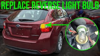 How to Replace Reverse Light Bulb - Subaru Impreza Hatchback (2012-2016)