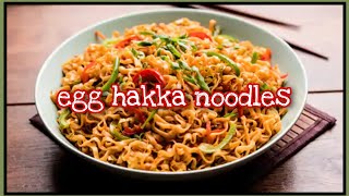 Egg hakka noodels / by little chef Aman