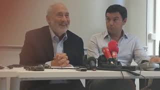 Joseph Stiglitz on French digital tax - Press conference in Paris