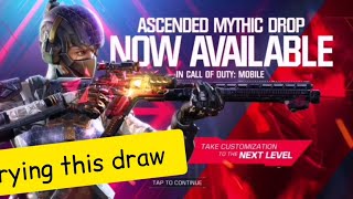 Call of duty mobile Ascended Mythic Drop Draw Three times