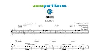 Partitura "Bella" Ricky Martin