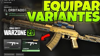 Como EQUIPAR las VARIANTES de ARMAS en MI CLASE en WARZONE 2.0 | OXiTO