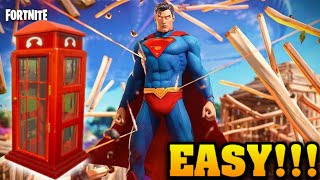 Fortnite: Use A Payphone As Clark Kent!!! - Payphone Location - (Superman)