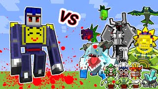 CRAZY Nikkoriminator V2 Vs. Mowzie's Mobs Monsters in Minecraft