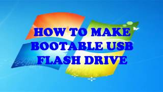 How to make Flash Drive Bootable easily.