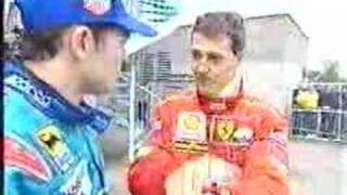 Michael Schumacher and Giancarlo Fisichella