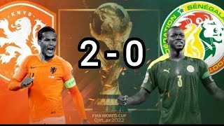 اهداف مباراة 🔥 السينيغال 0 - 2 هولندا 🔥 جنون رووف خليف 🔥 قطر 2022