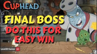 HOW TO EASILY BEAT FINAL BOSS (CHEF SALTBAKER) + ENDING SCENE- Cuphead DLC