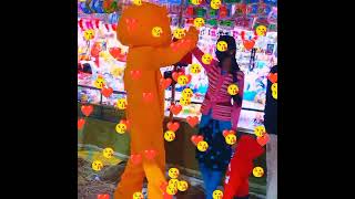 teddy bear crazy dance with cute girls 😍🤣#shorts#teddybear #comedy #vairalshort #teddyprank#ytshorts