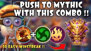 PUSH TO MYTHIC MAGIC CHESS COMBO !! EGGIE 2 ELEMENTALIST INFERNO !! MAGIC CHESS MOBILE LEGENDS