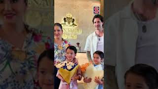 Sunny Leone Poses With Husband And Her Little Munchkins For The Paps | N18S #shorts #viralvideos