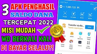 3 Aplikasi Penghasil Saldo Dana Tercepat 2022 | Apk Penghasil Saldo Dana Terbukti Membayar