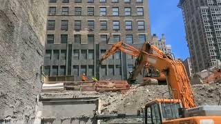 Bottom foundation for a 74 stories building