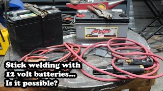 Emergency repairs: stick welding with car batteries 🧐