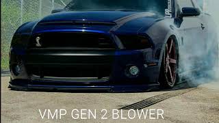 SHELBY GT500 HUGE BURNOUT & VMP GEN 2 BLOWER SCREAMS