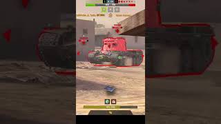 Playing WoTB on your lucky day (2 ammo rack explosions in 2 minutes) #wotblitz #shorts