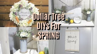 DOLLAR TREE DIYS FOR SPRING | FARMHOUSE DECOR 2019