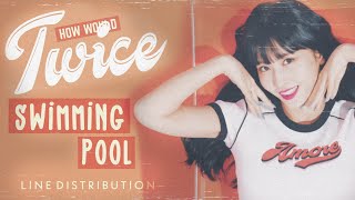 How Would TWICE sing Swimming Pool - Red Velvet | LINE DISTRIBUTION