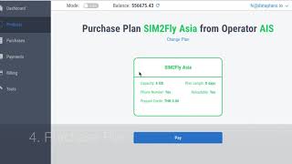 How to purchase an eSIM SIM2fly at Dataplans.io