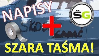 Oklejamy auto SREBRNĄ TAŚMĄ i piszemy HAMMERITEM!! Felicia Tuning | Skoda Gadać