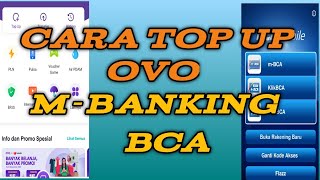 CARA ISI SALDO OVO MUDAH VIA M-BANKING BCA 2021