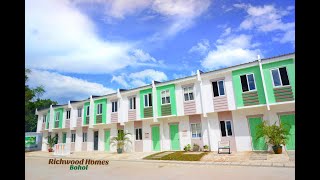 Richwood Homes Bohol Model Unit and Bare unit (1.6M Townhouse for Sale) Affordable Homes in Panglao