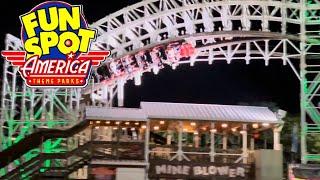 Is Mine Blower Both the BEST & WORST Wooden Coaster in Florida? - Fun Spot & Old Town Kissimmee Vlog