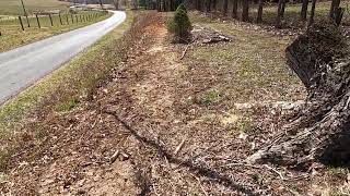 Four Board Wooden Fence Phase One Completed. Video Number 2