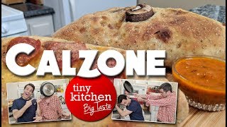 How to Make Calzone (ft. Lee Garrison) // Tiny Kitchen Big Taste