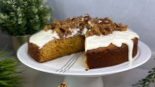 كيكة الحليب المحموس والقشد                                    Roasted milk and date cream cake