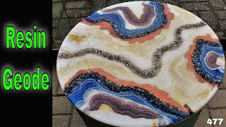 Resin Geode Tutorial NEW Just Paint Mica Pigments and Broken Glass