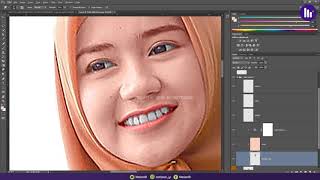 Hijab Digital Smudge Painting | Photoshop CC/CS {SPEED ART}