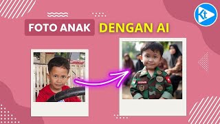 🔴 PAKAI HP BISA MERUBAH GAMBAR AI MENJADI WAJAH ASLI - FOTO ANAK KECIL || Tutorial BING AI