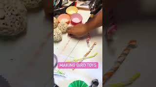 Handmaking Bird toys at pdsparrotshop | Parrot Toys