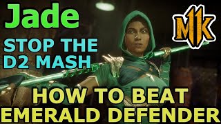 HOW TO BEAT JADE EMERALD DEFENDER - STOP THE SPAM - Mortal Kombat 11 - Character Breakdowns - MK11