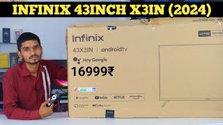 Infinix 43 Inch X3IN Android Smart TV Unboxing and Review ||  43 Inch Full HD TV Under ₹16,000?💰