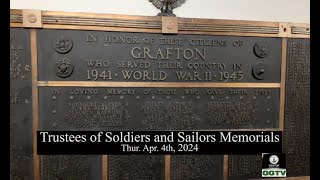 Trustees of Soldiers and Sailors Memorials 4-4-24