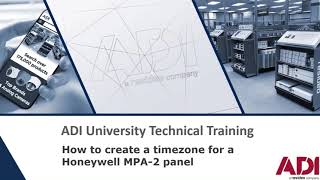 Creating a Time Zone in a Maxpro MPA 2 panel