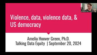 Talking Data Equity with Dr. Amelia Hoover Green