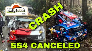 SS4 CANCELED ‼️KATSUTA CRASHED ,SORDO and FOURMAUX OUT ‼️WRC FORUM8 RALLY JAPAN 2023