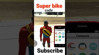 Super bike code in Indian bike driving 3d