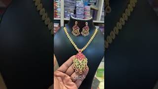 pachchalu kempulu tho jewellery set very nice design