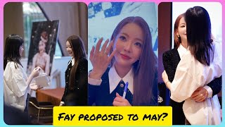 FAY PROPOSED TO MAY ON HER BIRTHDAY? || FAY CONFIRMS MAY IS HER GIRLFRIEND