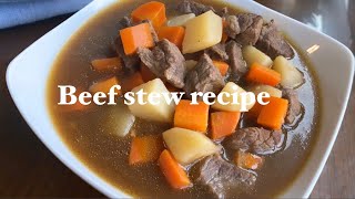 Beef stew recipe