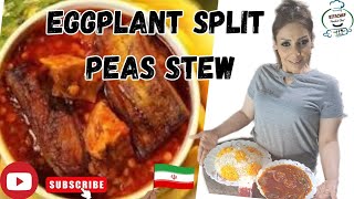 How to make eggplant split peas stew | Step-by-Step Tutorial