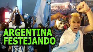 ARGENTINA FESTEJANDO - CAMINO A LA SEMIFINAL -