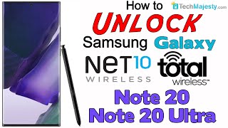 Unlock Net 10 & Total Wireless Samsung Galaxy Note 20 & Note 20 Ultra - Use in USA & Worldwide