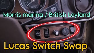 Lucas BL Switch repair ( Morris Marina , Austin Allegro ) Fitting new switches