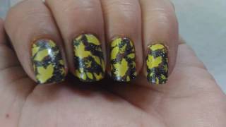 FALL/LEAVES NAIL DESIGN/ STAMPING